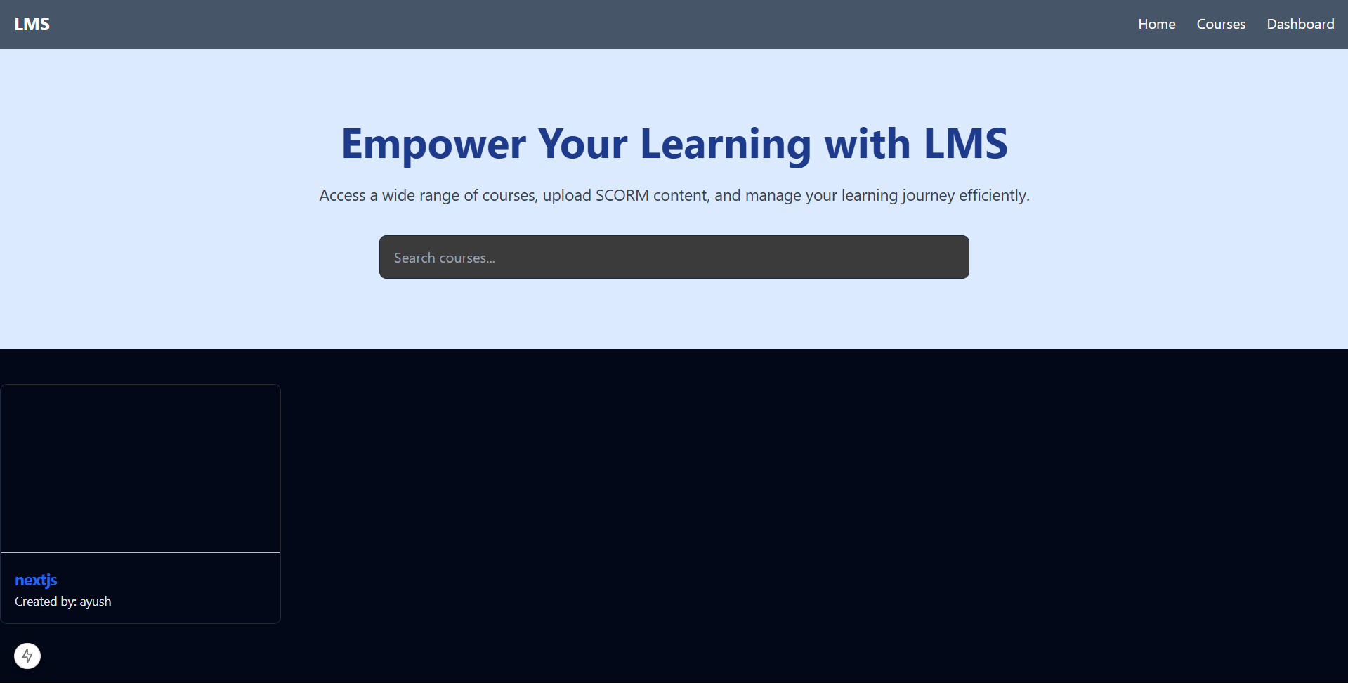 Next.js LMS